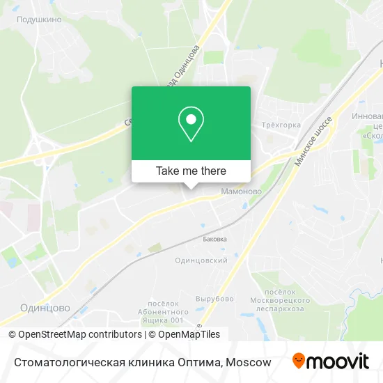 Стоматологическая клиника Оптима map