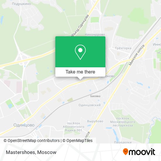 Mastershoes map
