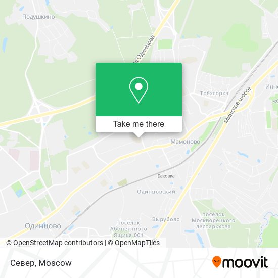 Север map