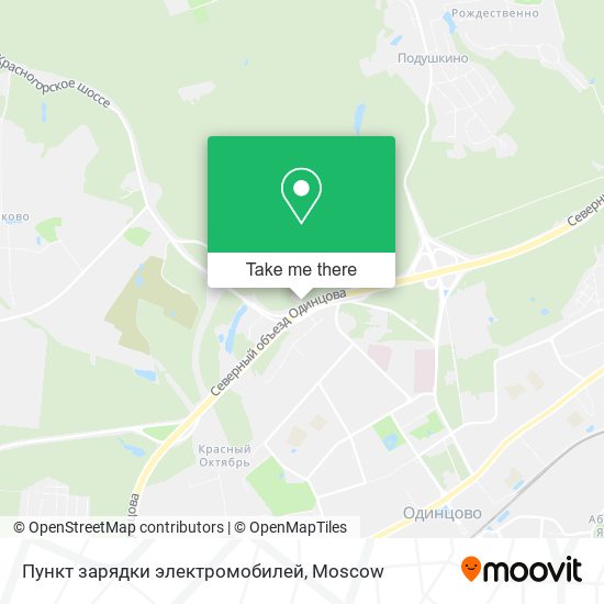 Пункт зарядки электромобилей map