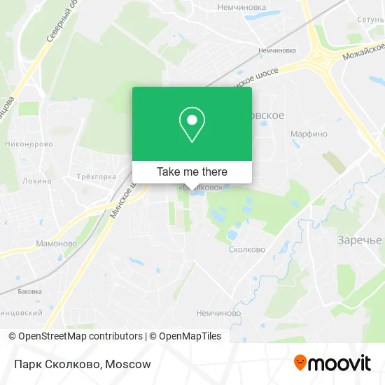 Парк Сколково map