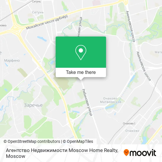 Агентство Недвижимости Moscow Home Realty map