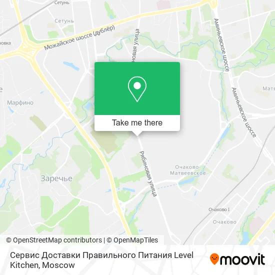 Сервис Доставки Правильного Питания Level Kitchen map