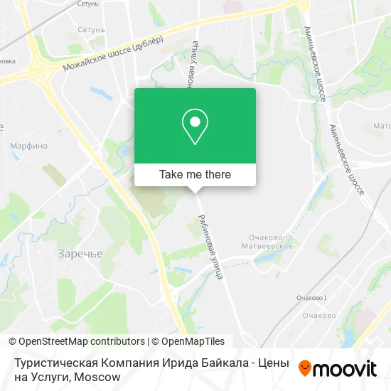 Туристическая Компания Ирида Байкала - Цены на Услуги map