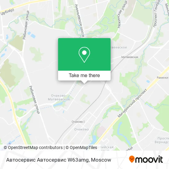 Автосервис Автосервис W63amg map