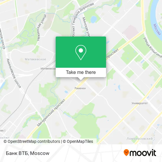 Банк ВТБ map
