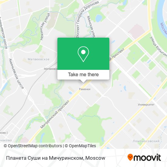 Планета Суши на Мичуринском map