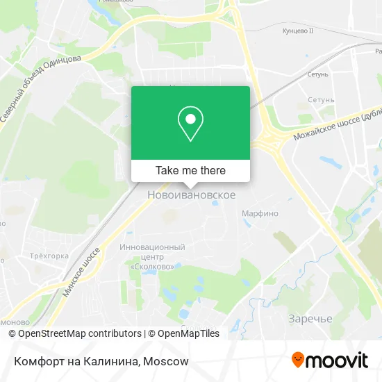 Комфорт на Калинина map