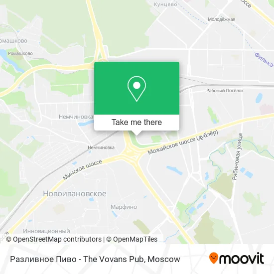 Разливное Пиво - The Vovans Pub map