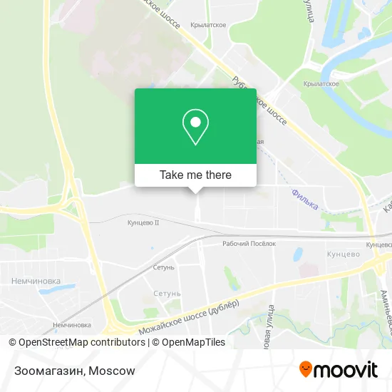 Зоомагазин map