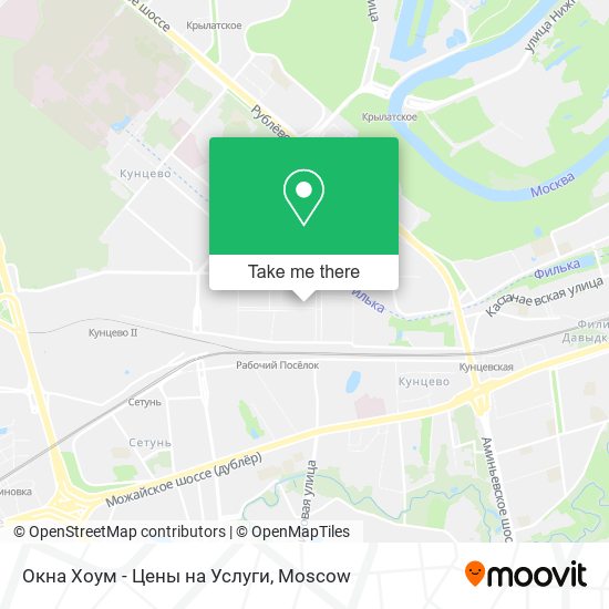 Окна Хоум - Цены на Услуги map