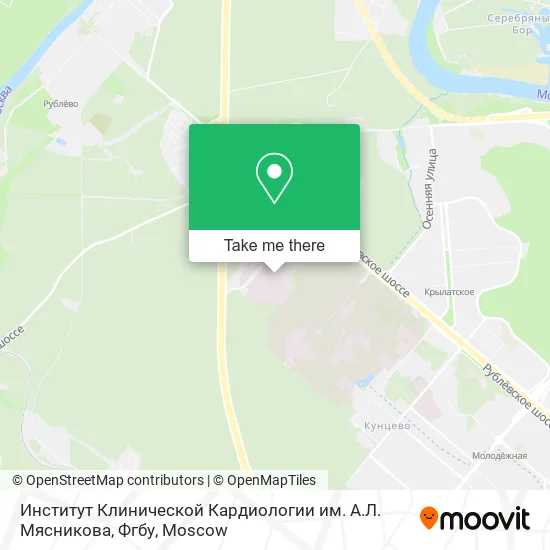 Институт Клинической Кардиологии им. А.Л. Мясникова, Фгбу map