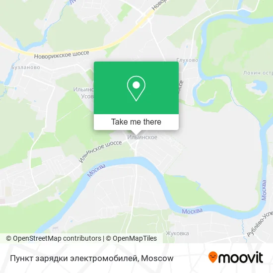 Пункт зарядки электромобилей map