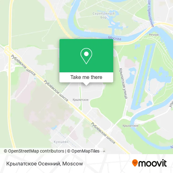 Крылатское Осенний map