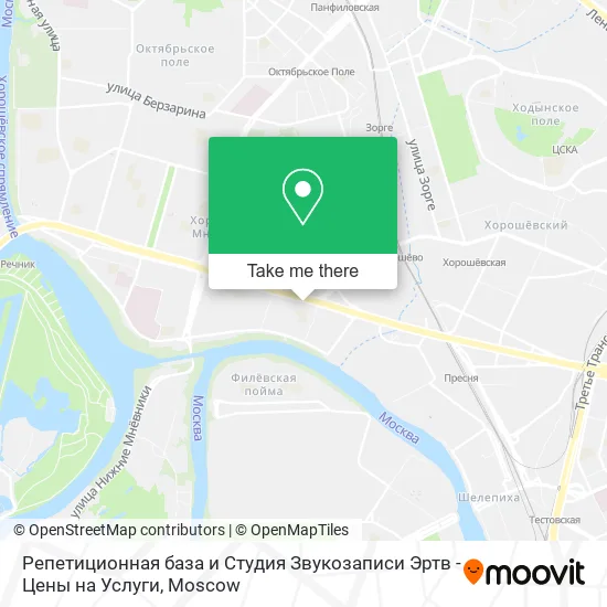 Репетиционная база и Студия Звукозаписи Эртв - Цены на Услуги map