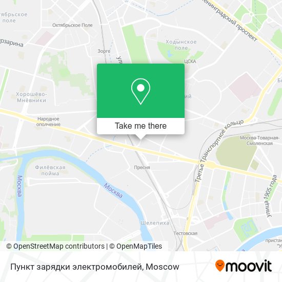 Пункт зарядки электромобилей map