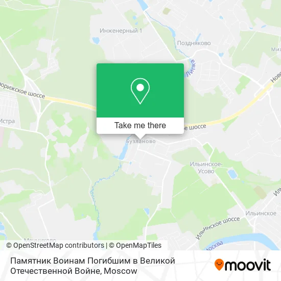 Памятник Воинам Погибшим в Великой Отечественной Войне map