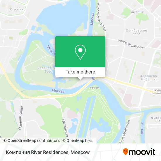 Компания River Residences map