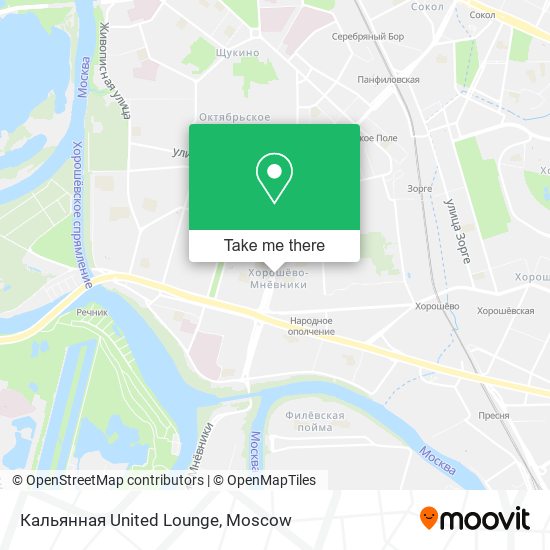 Кальянная United Lounge map