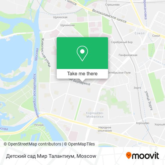 Детский сад Мир Талантиум map