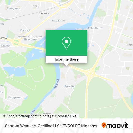 Сервис Westline. Cadillac И CHEVROLET map