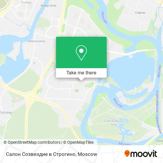 Салон Созвездие в Строгино map