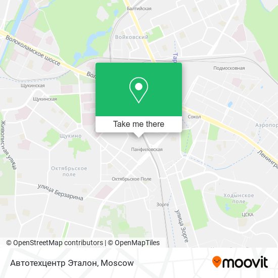 Автотехцентр Эталон map