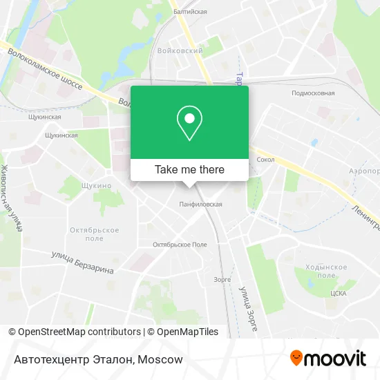 Автотехцентр Эталон map