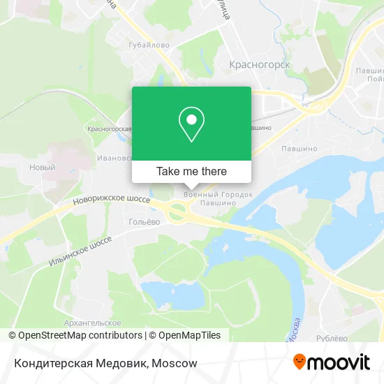 Кондитерская Медовик map