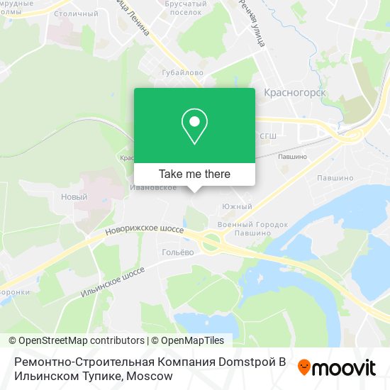 Ремонтно-Строительная Компания Domstрой В Ильинском Тупике map