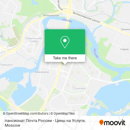 пансионат Почта России - Цены на Услуги map