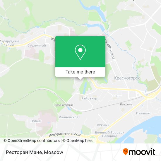 Ресторан Мане map