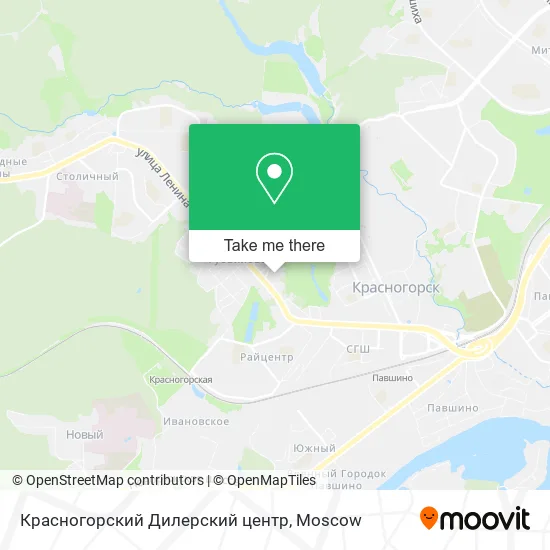 Красногорский Дилерский центр map