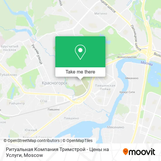 Ритуальная Компания Тримстрой - Цены на Услуги map