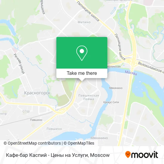 Кафе-бар Каспий - Цены на Услуги map