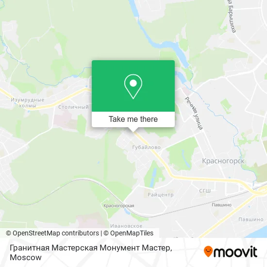 Гранитная Мастерская Монумент Мастер map