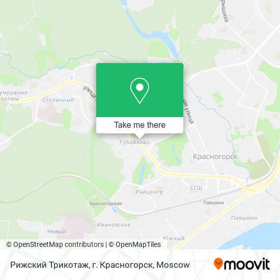 Рижский Трикотаж, г. Красногорск map