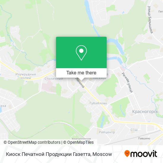 Киоск Печатной Продукции Газетта map