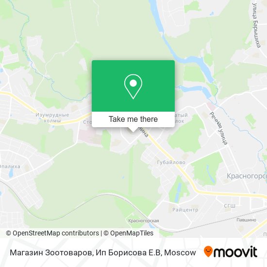 Магазин Зоотоваров, Ип Борисова Е.В map