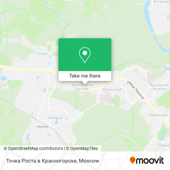 Точка Роста в Красногорске map