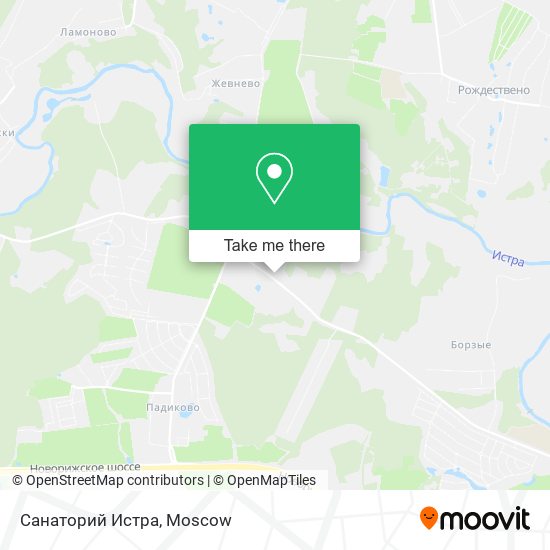 Санаторий Истра map