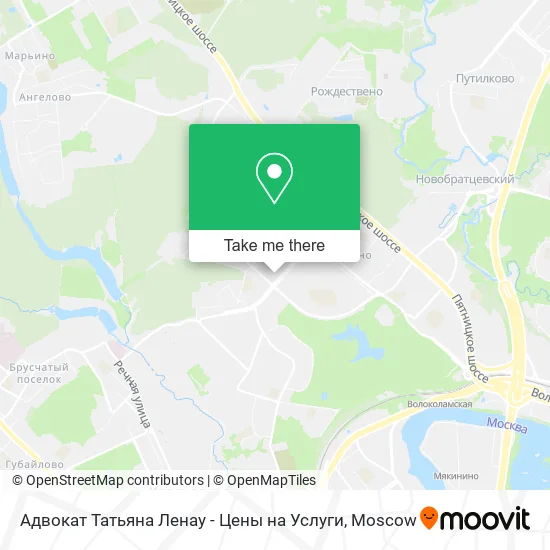 Адвокат Татьяна Ленау - Цены на Услуги map