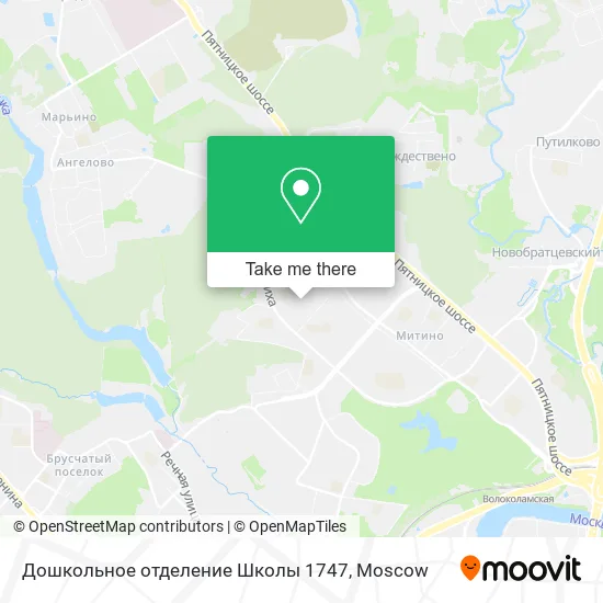 Дошкольное отделение Школы 1747 map