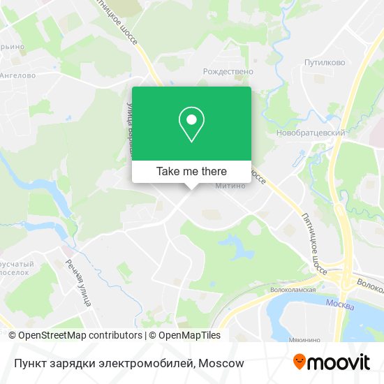 Пункт зарядки электромобилей map