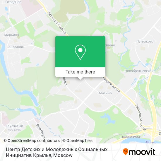 Центр Детских и Молодежных Социальных Инициатив Крылья map