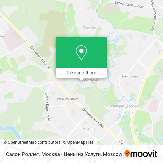 Салон Роллет. Москва - Цены на Услуги map