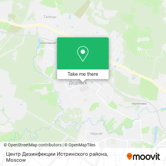 Центр Дезинфекции Истринского района map