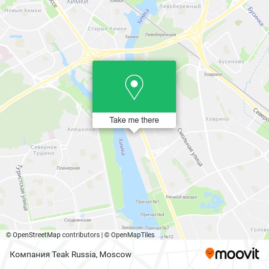 Компания Teak Russia map