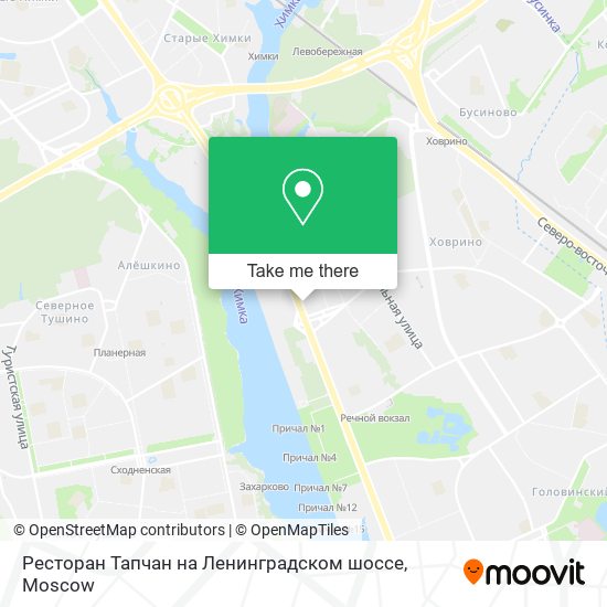 Ресторан Тапчан на Ленинградском шоссе map