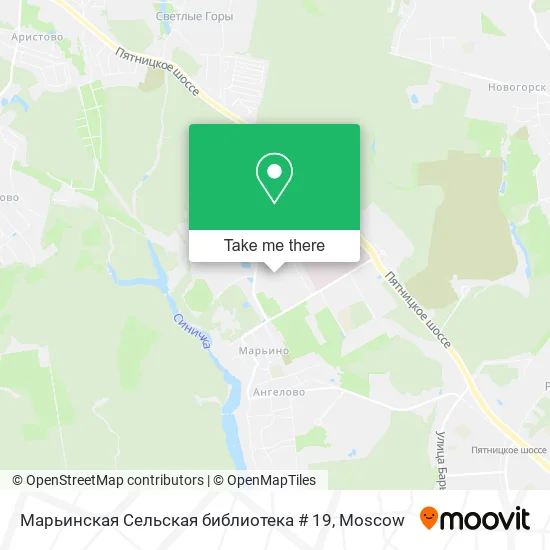 Марьинская Сельская библиотека # 19 map